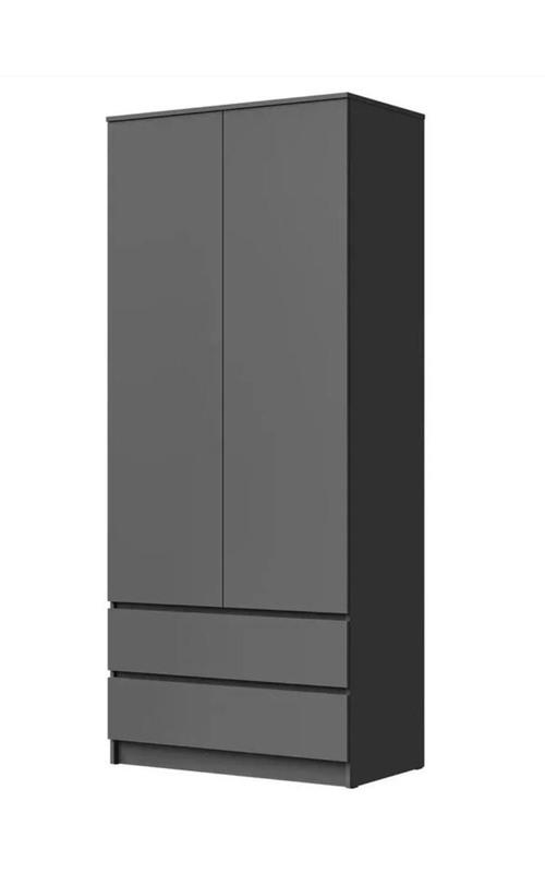 Шкаф распашной Лето-1 0.9 (Графит)