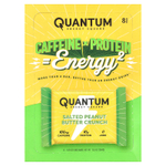 Quantum Energy Square, кранч с соленой арахисовой пастой, 8 батончиков по 48 г (1,69 унции)