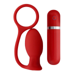 Красная вибровтулка MENZSTUFF ASS CORK SMALL - 7,5 см. (Цвет: красный)