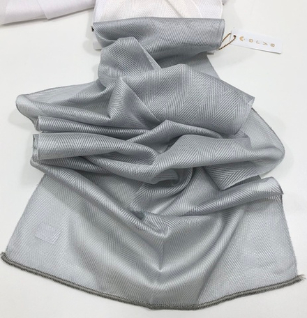 Тюль "ёлочка" крупная Arya арт. Olivia col v05 серый (высота 298 см, Турция)