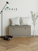 Банкетка Индра из МДФ, серая