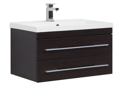 Тумба с раковиной Aquanet Нота NEW 75 венге