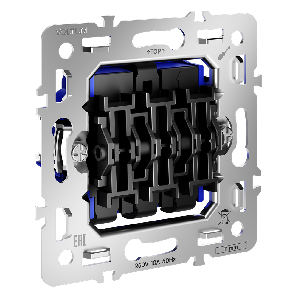 Механизм выключателя трехклавишного 10А, S70