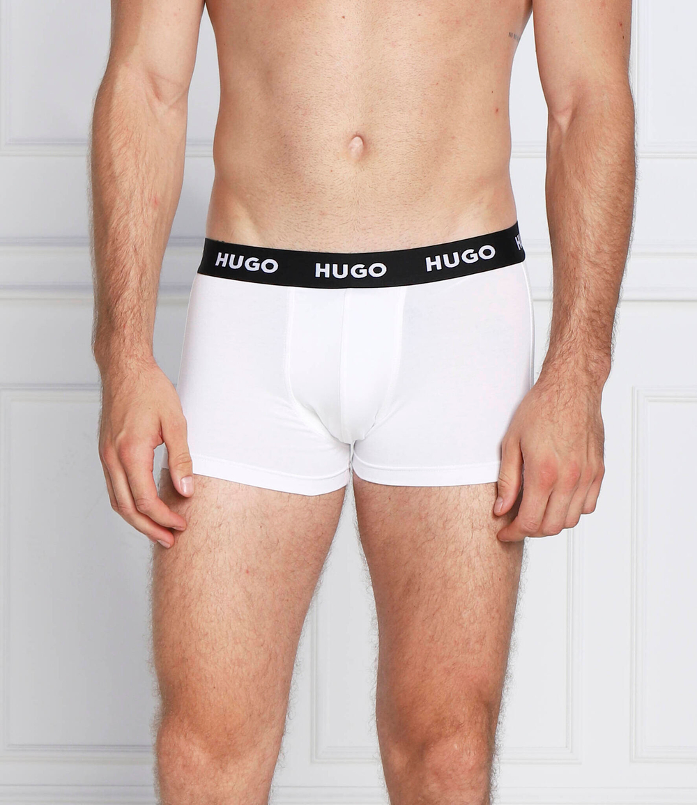трусики-боксеры 3 шт. trunk triplet pack Hugo Bodywear - белый(50469786)