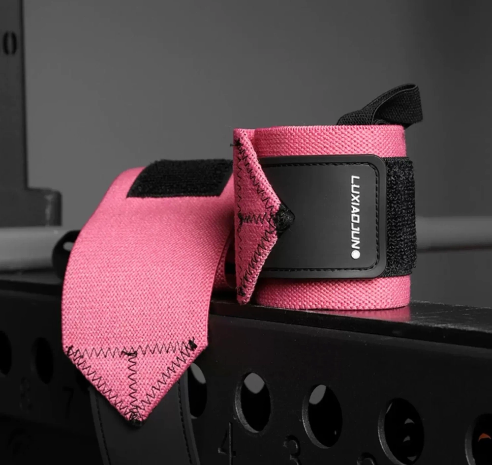 Бинты кистевые - страпы для запястья LUXIAOJUN W80 Wrist Wraps (Розовые)