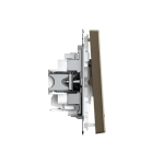 ARTGALLERY 2-клавишный ВЫКЛЮЧАТЕЛЬ с подсветкой, сх.5а, 10АХ, механизм, быстрозажим. клем., МОККО