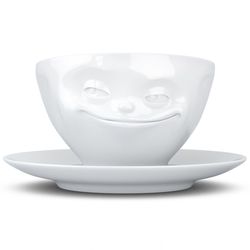 Чайная пара Grinning, 200 мл, белая