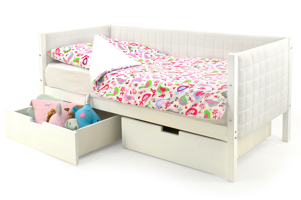 Детская кровать-тахта мягкая Бельмарко Svogen белый