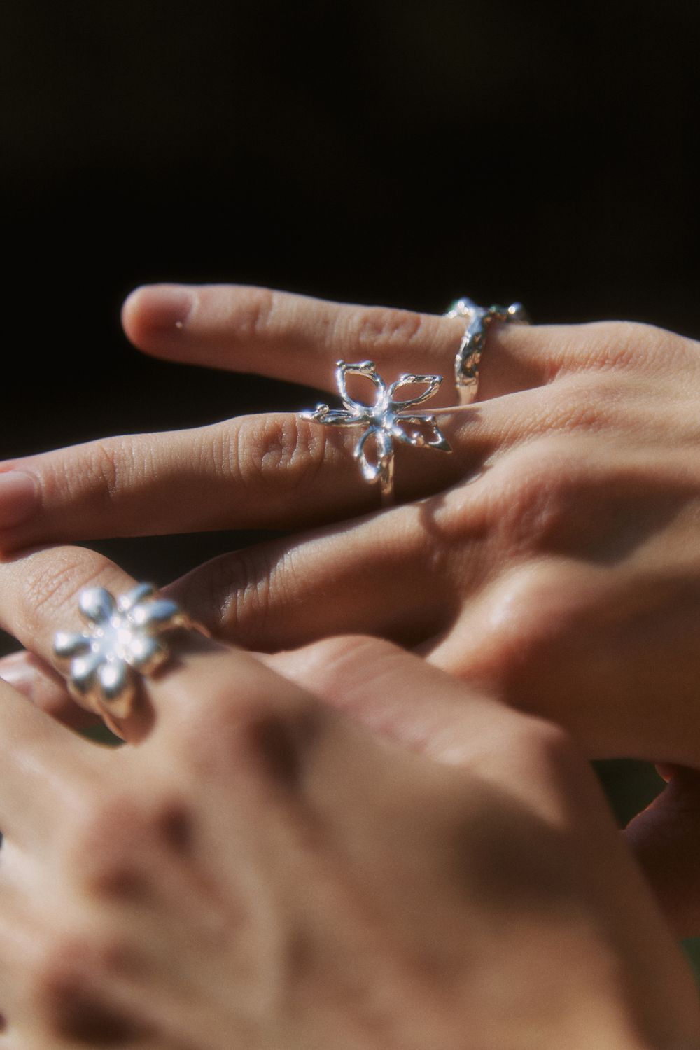 Кольцо Цветок