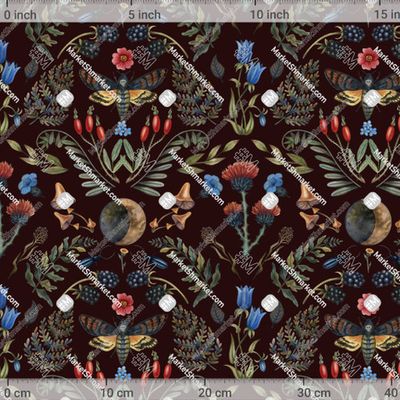 Дамаск темно красный фон by g.sm.art 517 DPI