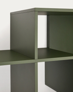 Модульный стеллаж Ina из МДФ с зелёным лаком 80 x 80 см