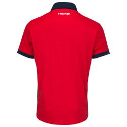 Мужское теннисное поло Head Slice Polo Shirt M - red/dark blue