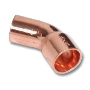 Отводы медные Sanha 45° однораструбные (серия 5040)