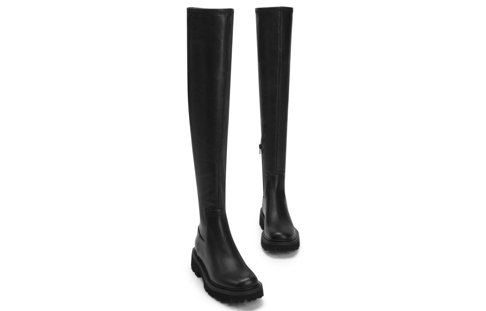CHARLES&KEITH PU Over the knee Boots 4.5cm Women"s