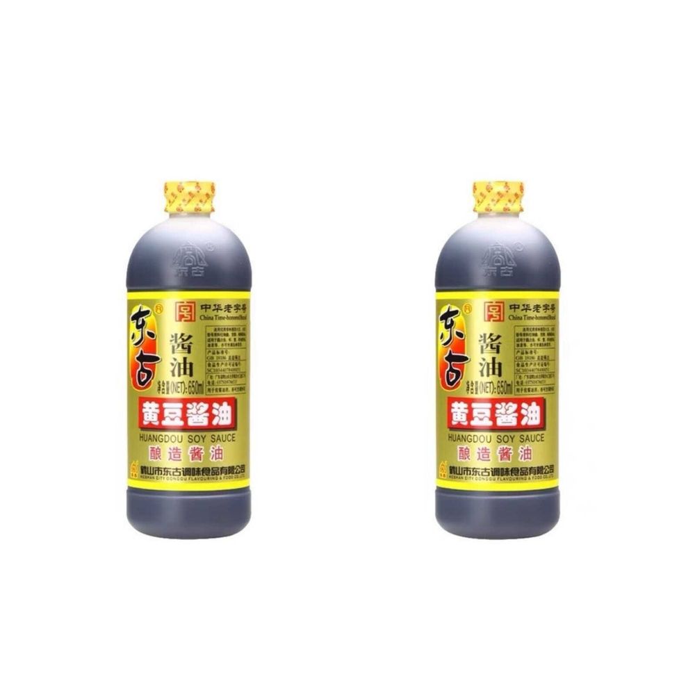 Соевый соус темный Donggu Huangdou Soy Sauce 650 мл, 2 шт