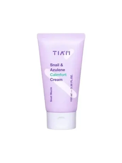 Tiam Snail & Azulene Calmfort Cream увлажняющий и успокаивающий крем с экстрактом улитки и азуленом