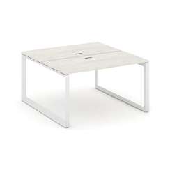 Style Project Рабочая станция двухсторонняя SN-59O.DRS-002 Дуб Наварра/Металл Белый/Белый Заглушка 1