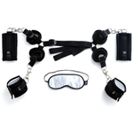 Комплект бондажа Under The Bed Restraints Kit (Цвет: серебристый с черным)