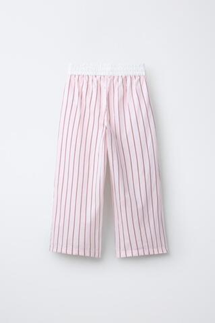 ZARA БРЮКИ В ПОЛОСКУ, РОЗОВЫЙ