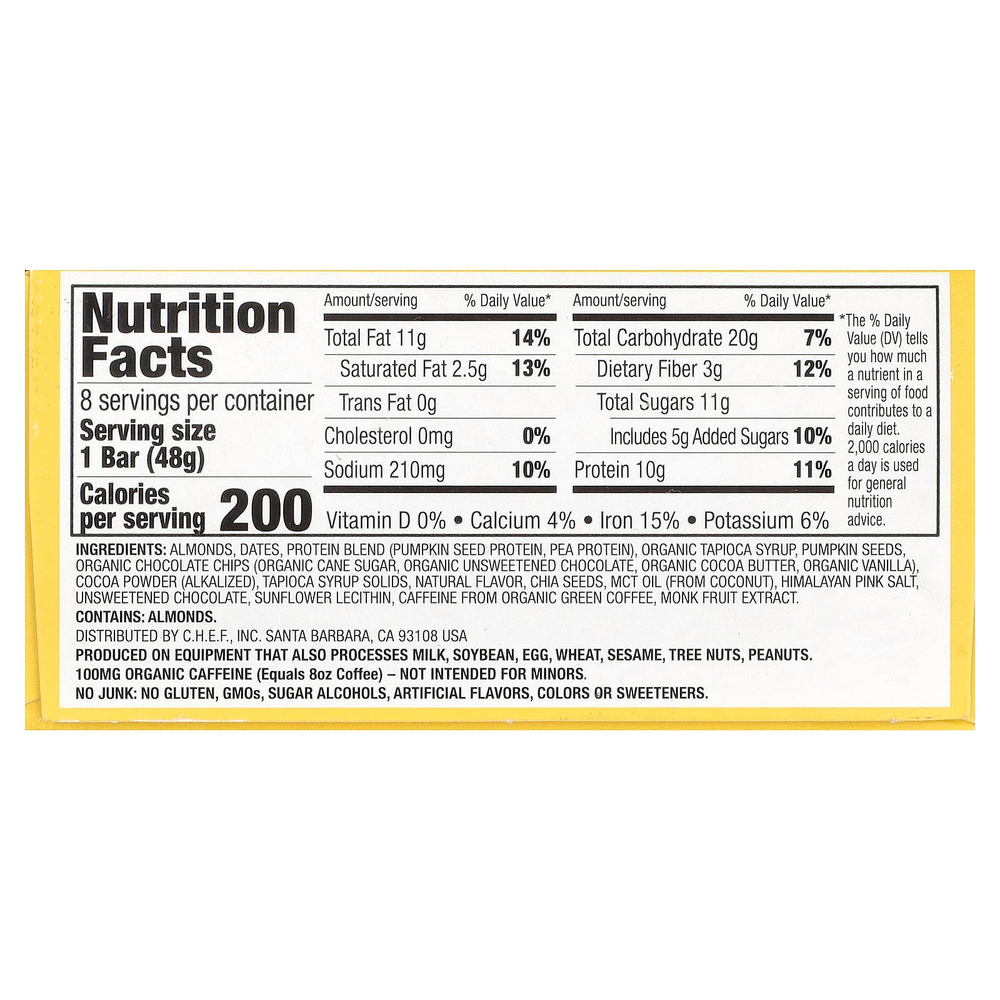 Quantum Energy Square, темный шоколад с розовой гималайской солью, 8 плиток по 48 г (1,69 унции)