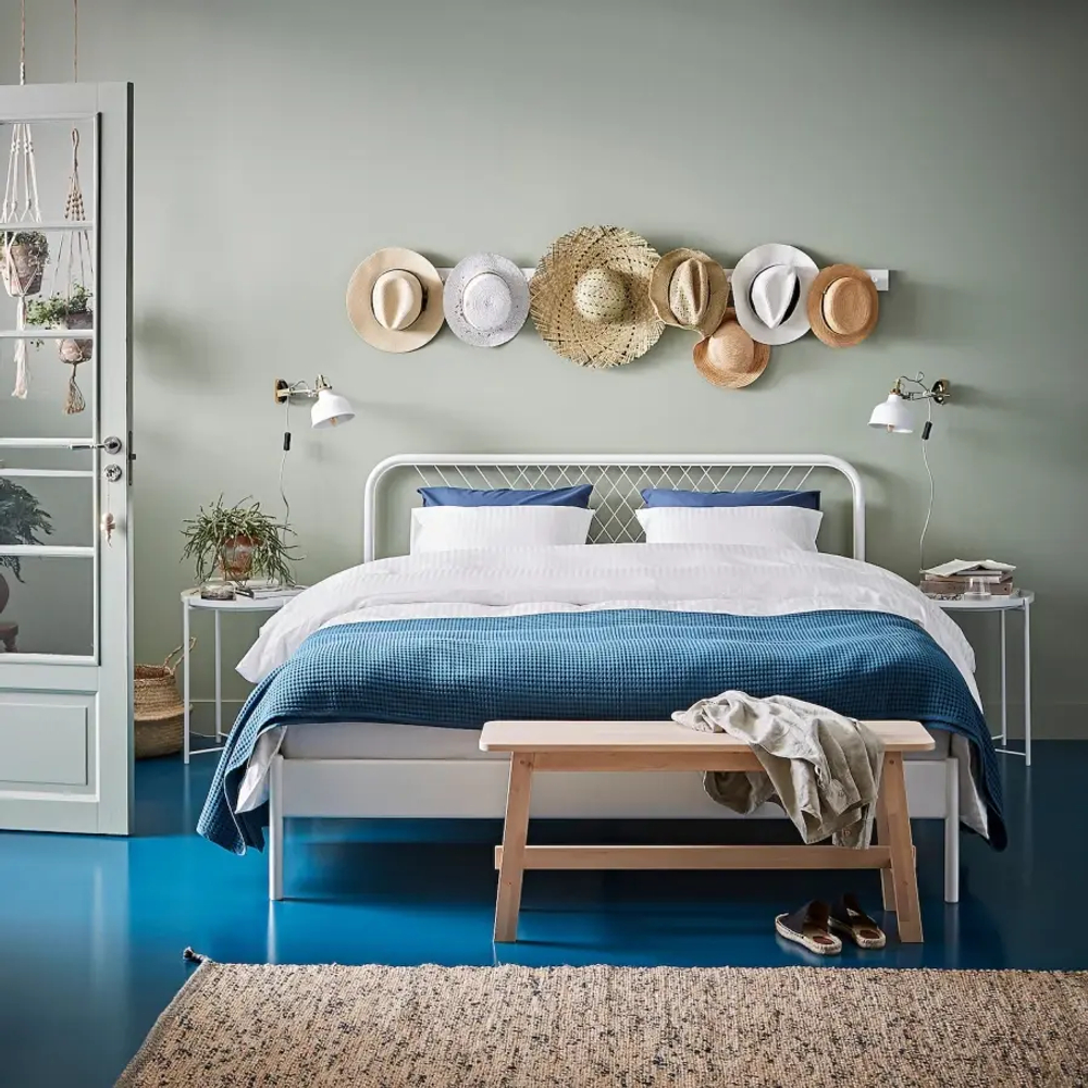 Каркас кровати - IKEA NESTTUN, 200х140 см, белый, НЕСТТУН ИКЕА