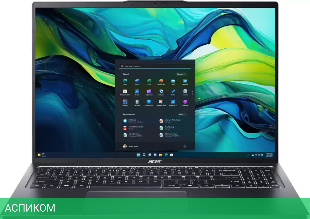 Ноутбук Acer Swift Go SFG16-72-709R NX.KSHCD.002
