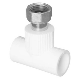 Тройник с накидной гайкой (металлический штуцер) TEBO C--TB 1v 25 x 3/4*