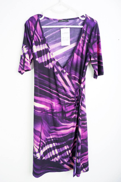 Платье Zero яркой расцветки, маркировка 36, визуально на 42 размер