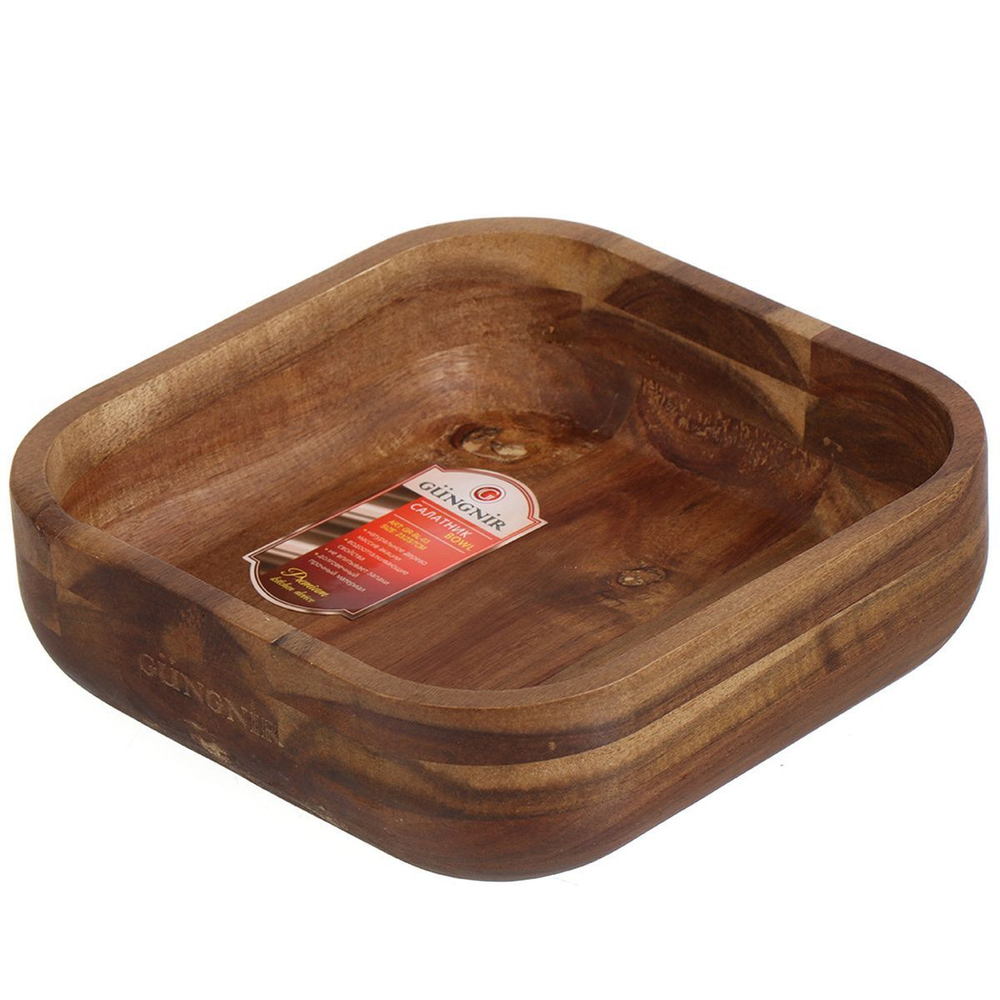 Салатник акация, квадр, 23 см, 23х23х7 см, Катунь, GR-BL-03