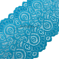 Кружево эластичное голубое 17 см
