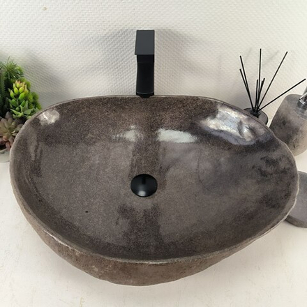 Раковина из речного камня RS-65115 62*45*15 0863