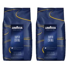 Кофе в зернах Lavazza Super Crema 1 кг, 2 шт