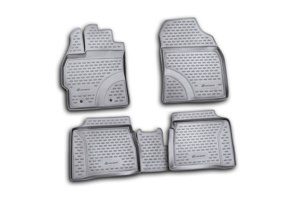 Коврики Standard, в салон TOYOTA Prius 10/2009- , 4 шт. (полиуретан, чёрные) Element.NLC.48.22.210