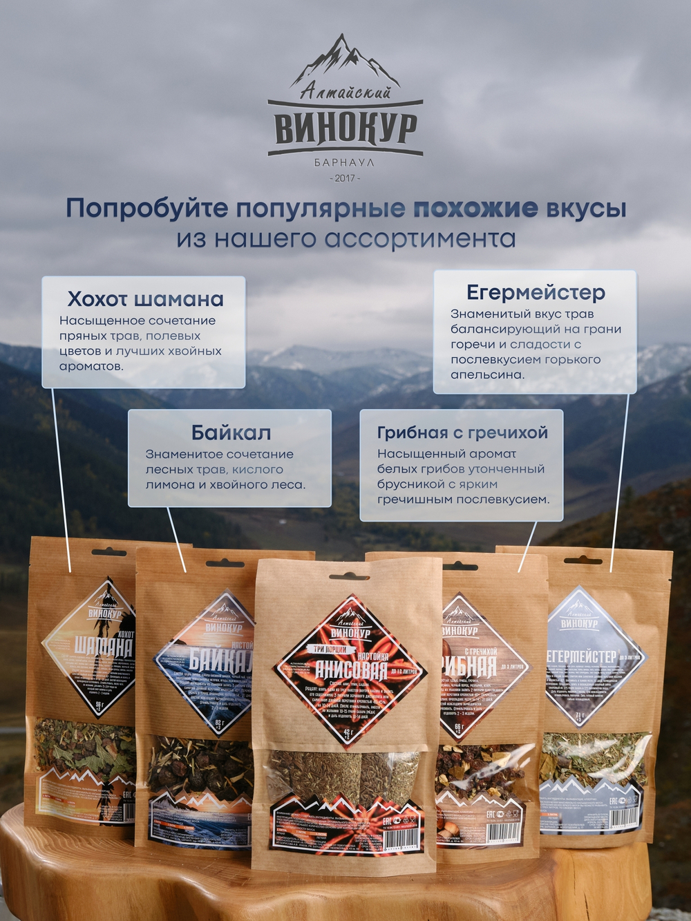 "Анисовая | Три порции", набор ингредиентов для настойки