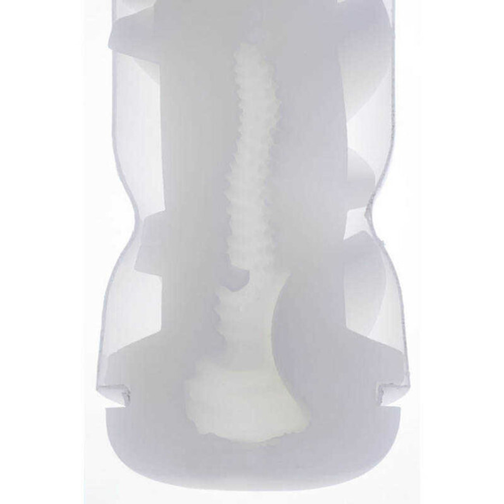 Мастурбатор из силиконового геля Genmu Cozy, розовый (Цвет: Розовый, Вкладка белая)