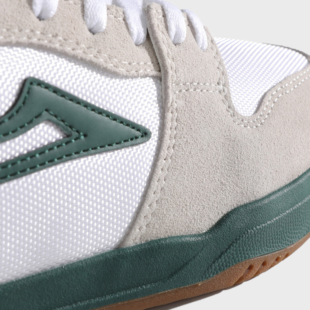 Кеды Lakai Telford Elite: White Suede Cordura Spruce (Q4-25)