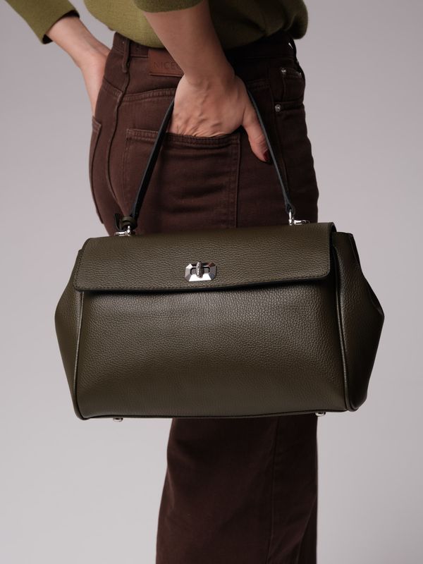 Кожаная сумка Nadi DBR 31356 олива