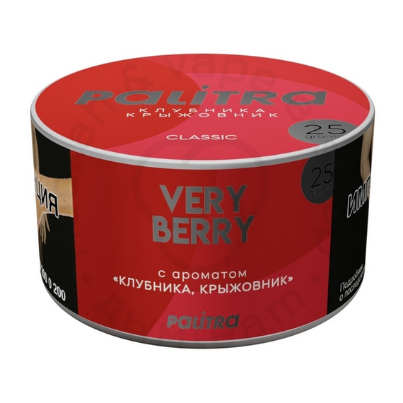 Кальянный табак PALITRA "Verry Berry" Клубника Крыжовник 25гр