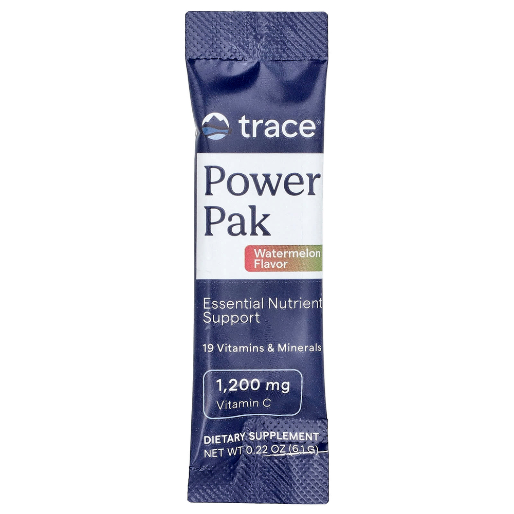 Trace, Power Pak, арбуз, 30 пакетиков в стиках по 6,1 г (0,22 унции)
