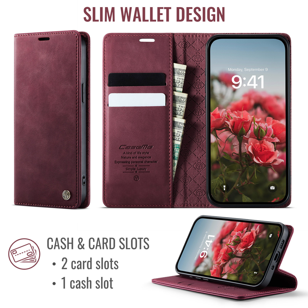 Чехол-книжка CaseMe RFiD iPhone 12/12 Pro