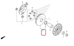 22110-K97-T00. FACE COMP., MOVABLE DRIVE. Honda PCX 2018-2020