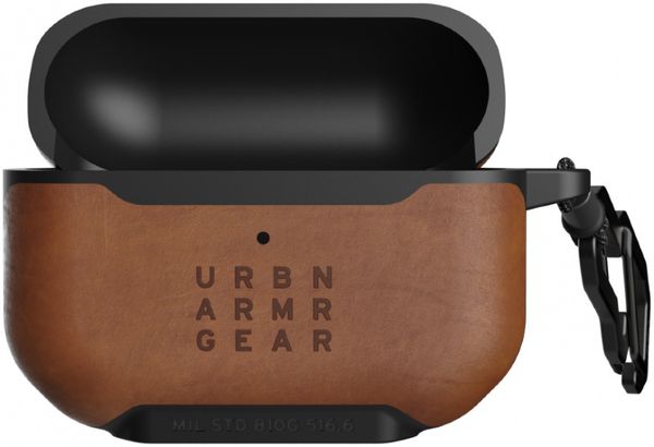 Чехол UAG для Apple Airpods Pro Metropolis кожа, коричневый (LTHR ARMR Brown)