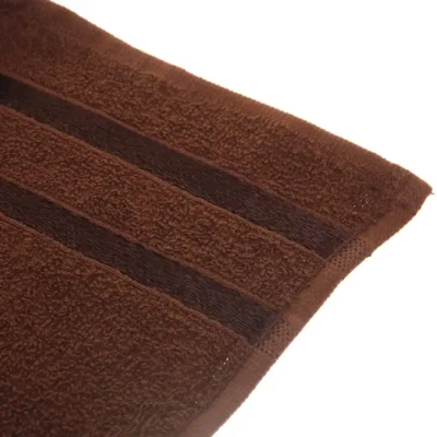 Полотенце махровое 30*30см «LUNA» цвет темно-коричневый 04040 плотность 360гр/м2