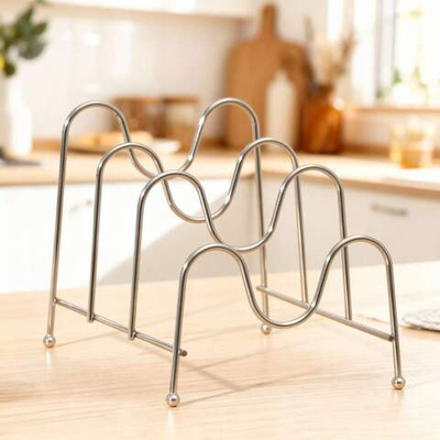 Подставка для тарелок, хром, ПДТ