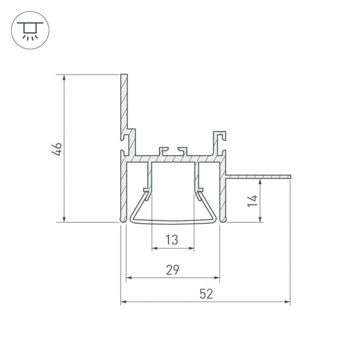 Профиль Arlight FOLED-WALL-2000 023865