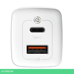 Сетевое зарядное устройство Baseus GaN2 Lite 65W White (CCGAN2L-B02)