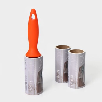 Ролик для чистки одежды LaDоm с 2 сменными блоками в комплекте (Цвет: не задано)