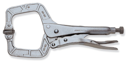 P53M11 Зажим ручной с фиксацией, С-образный захват, 275 мм, 0-90 мм
