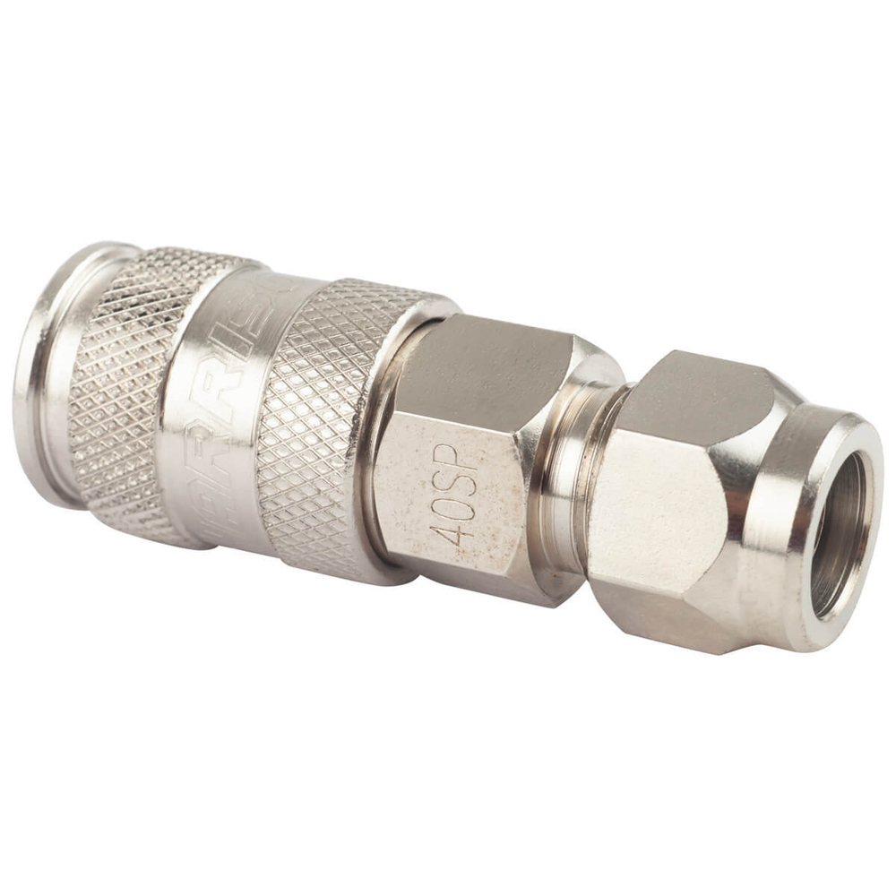 Пневматическое быстроразъёмное соединение с обжимным креплением PU шланга Ø 8х12 мм Harrison HRS-40SPA