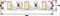 Светодиодная лента SWG 12W/m 60Led/m 5630SMD холодный белый 5M SWG660-12-12-W-M 009476